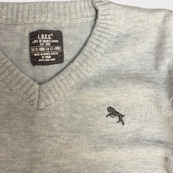 L.O.G.G | 3/$15 Gray Baby Boy Long Sleeve - Picture 3 of 3